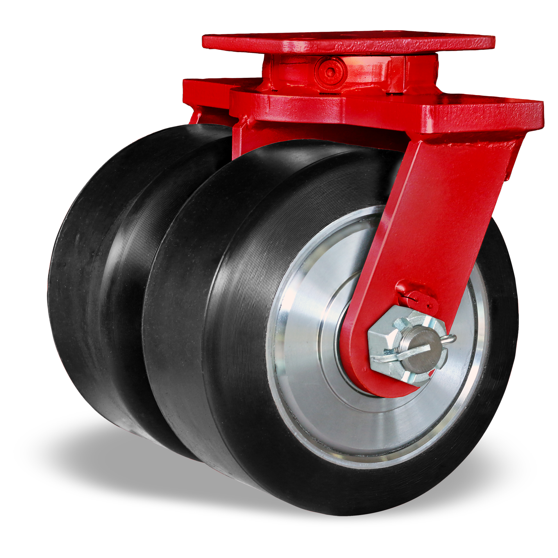 Hamilton S-HS-4DB Swivel Caster HS 4X2 DURALAST 750 Crimson Red Hamilton Caster & Mfg Co. Hamilton S-HS-4DB Swivel Caster HS 4X2 DURALAST 750 Crimson Red Hamilton Caster & Mfg Co.
